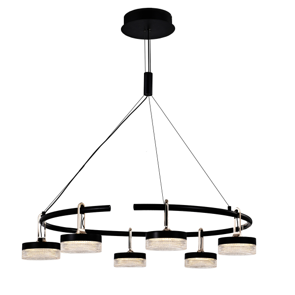 Подвесная люстра P0855 P0855-6C black