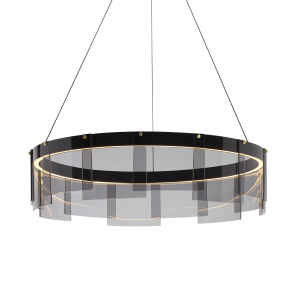 Подвесная люстра Stratos D8825P/M-600 black/smoky