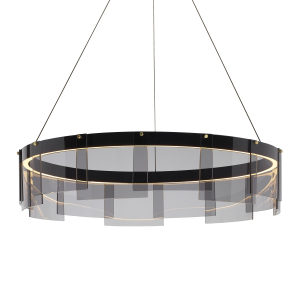 Подвесная люстра Stratos D8825P/M-800 black/smoky