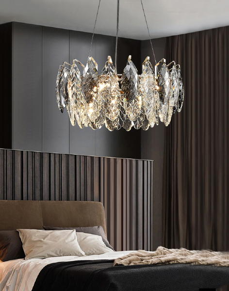 Подвесная люстра D8011P D8011P/R-600 gold/smoky