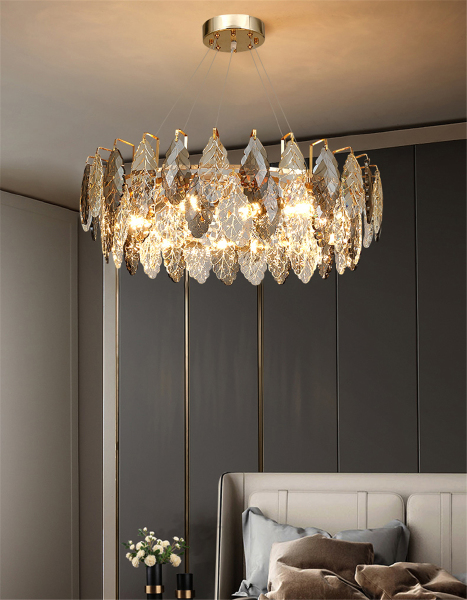 Подвесная люстра D8011P D8011P/R-800 gold/smoky