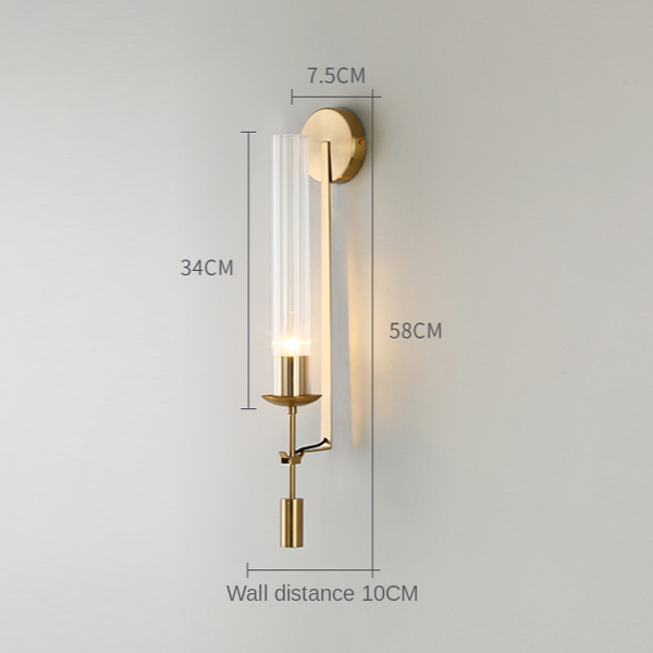 Настенное бра Wall lamp 88043W brass