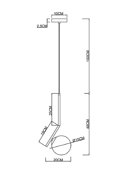 Светильник подвесной Bolla-Unica A1924SP-1CC