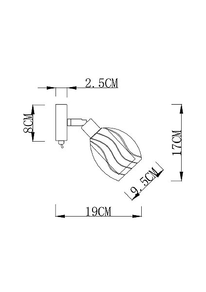 Светильник спот Biham A3184AP-1AB