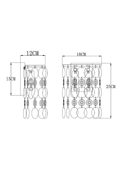 Настенное бра Pipirima A4041AP-2CC