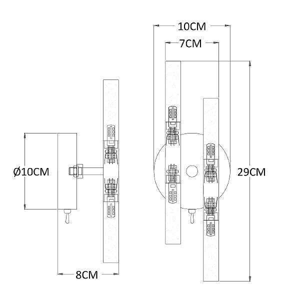 Настенное бра Ramona A7410AP-4PB