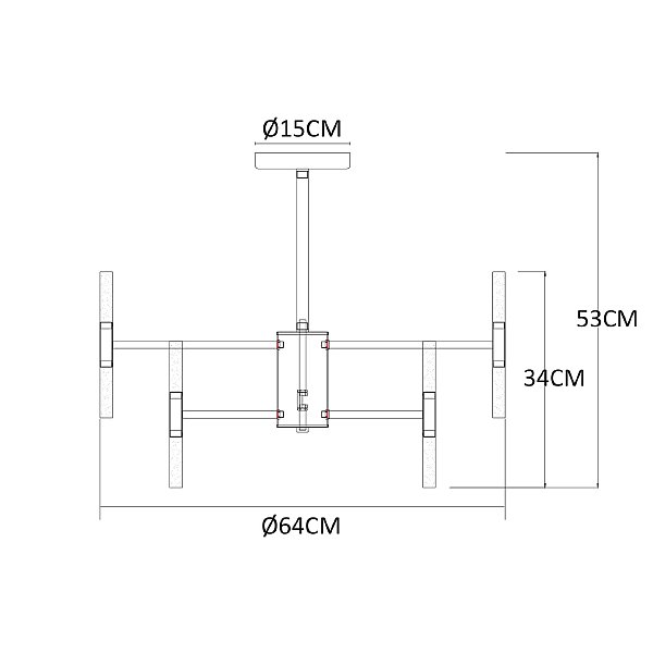 Потолочная люстра Ramona A7410PL-24PB