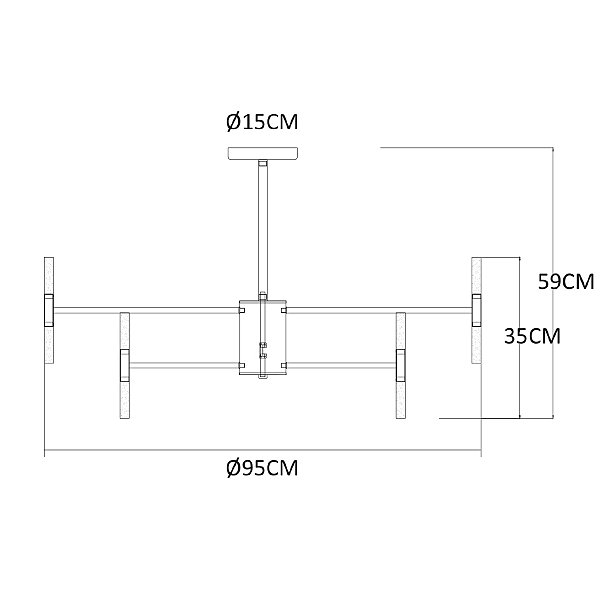 Потолочная люстра Ramona A7410PL-40PB