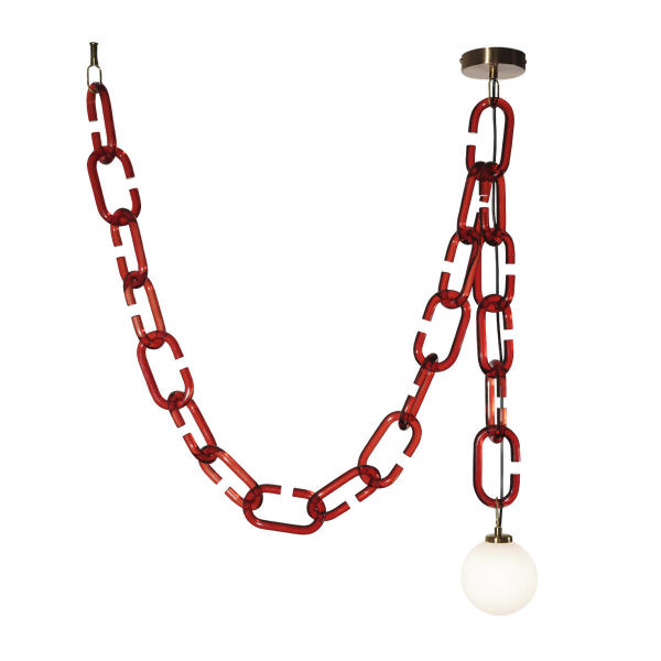 Светильник подвесной Chain 10128C Red