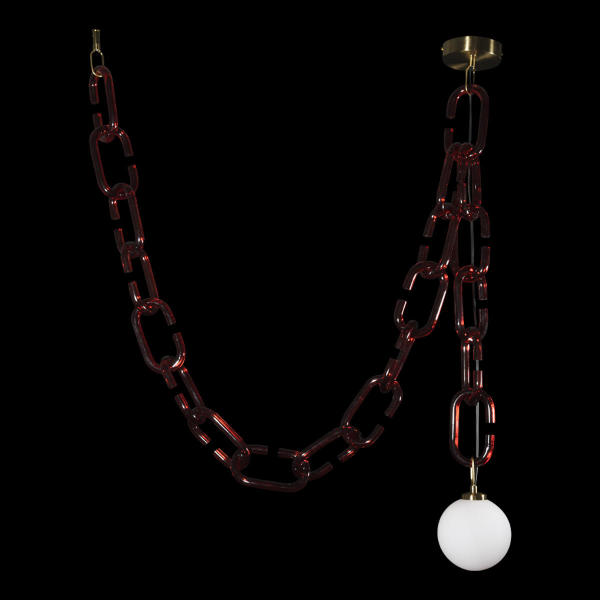 Светильник подвесной Chain 10128C Red