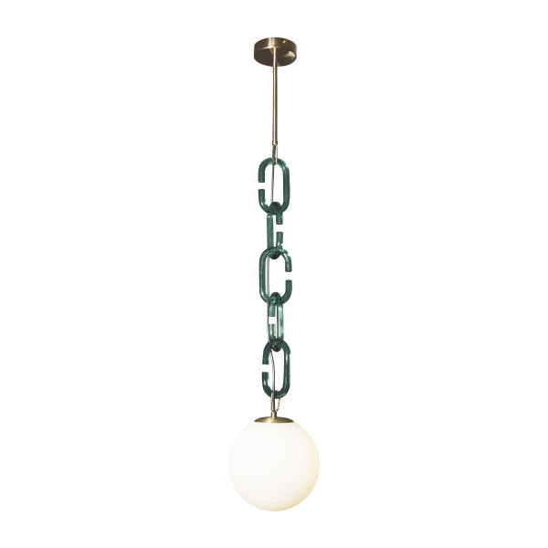 Светильник подвесной Chain 10128P Green