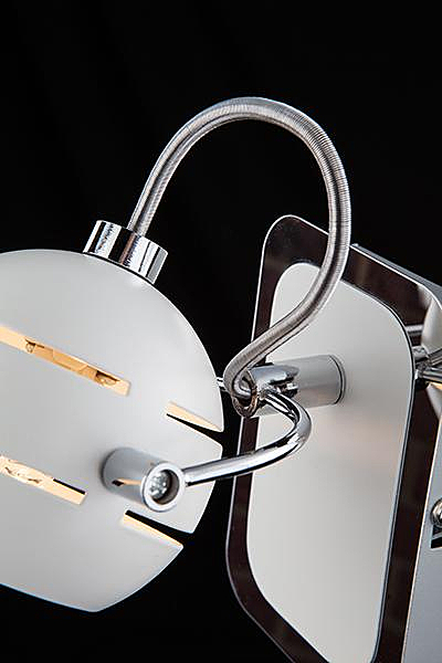 Светильник спот 20023, 20024 20023/1 хром/белый