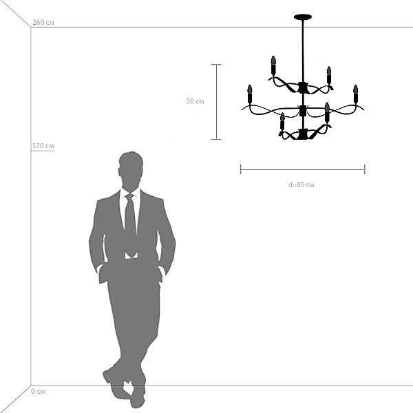 Люстра на штанге Ragno 733263