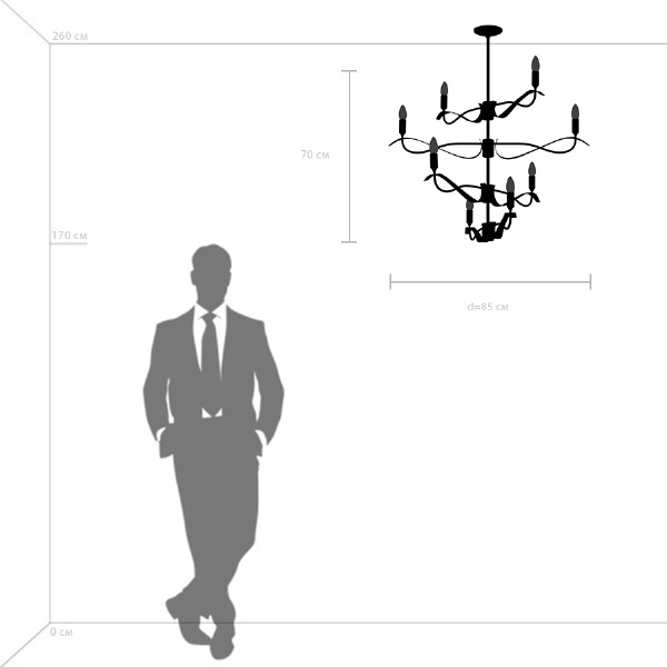 Люстра на штанге Ragno 733287