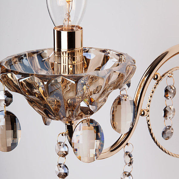 Настенное бра Reinis 10025/1 золото/тонированный хрусталь Strotskis