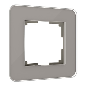 Рамка Elite дымчатый W0012417/ Рамка на 1 пост Elite (дымчатый, стекло)