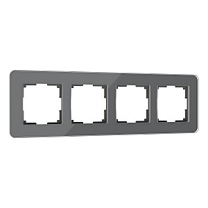 Рамка Elite графит W0042440/ Рамка на 4 поста Elite (графит, стекло)