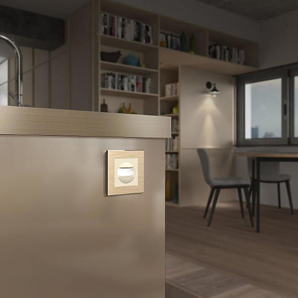 Датчик движения Встраиваемые механизмы слоновая кость W1155103/ Датчик движения 500 Вт, двухпроводный (слоновая кость)