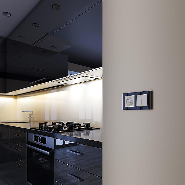 Датчик движения Встраиваемые механизмы слоновая кость W1155103/ Датчик движения 500 Вт, двухпроводный (слоновая кость)