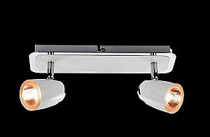 Светильник спот 20021 20021/2 хром/белый