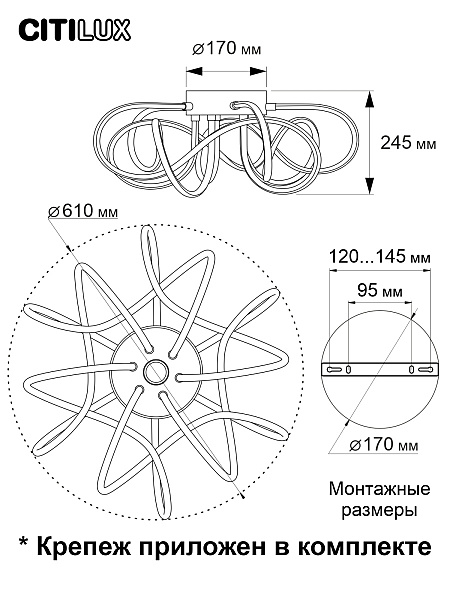 Потолочная люстра Мишель CL229165