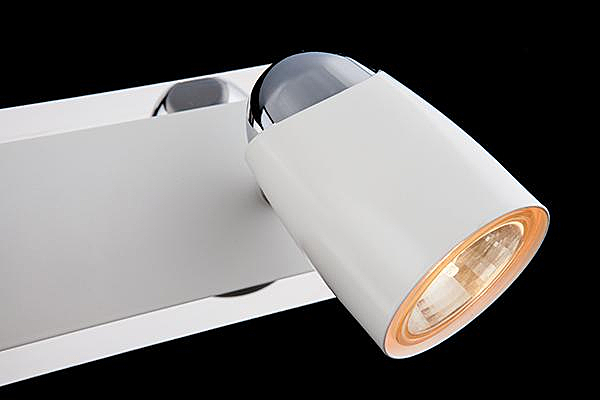 Светильник спот 20021 20021/3 хром/белый