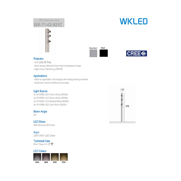 Грунтовый светильник 7162 71-62-921 warm white black