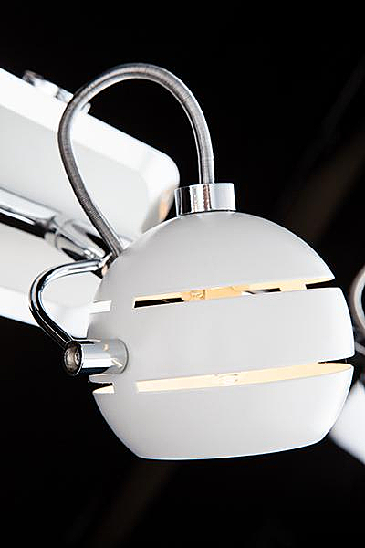 Светильник спот 20023, 20024 20023/3 хром/белый