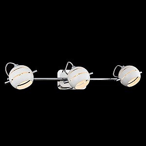 Светильник спот 20023, 20024 20023/3 хром/белый