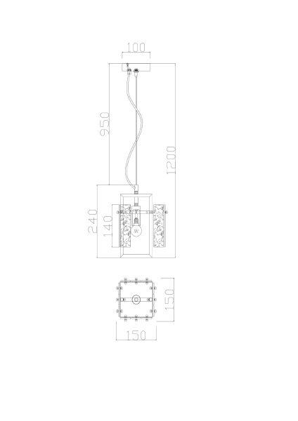 Светильник подвесной Basilica FR5166PL-01BS