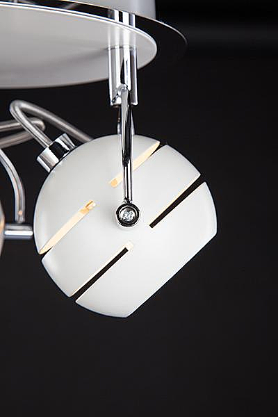 Светильник спот 20023, 20024 20024/3 хром/белый