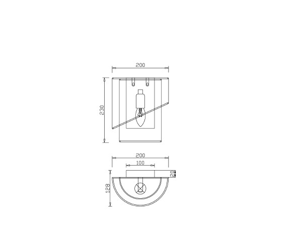 Настенное бра Earth FR5171WL-01BS