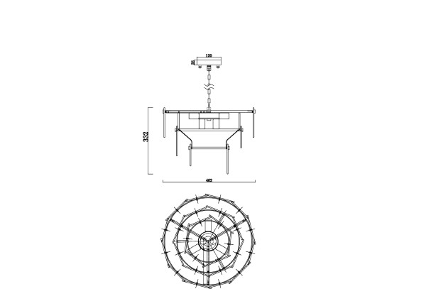 Подвесная люстра Sophia FR5197PL-05CH