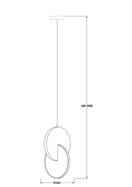 Светильник подвесной Nova FR6002PL-L15BS