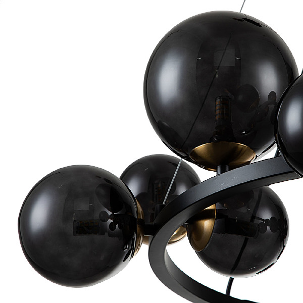 Подвесная люстра Molecola 11018/14P Black V000194