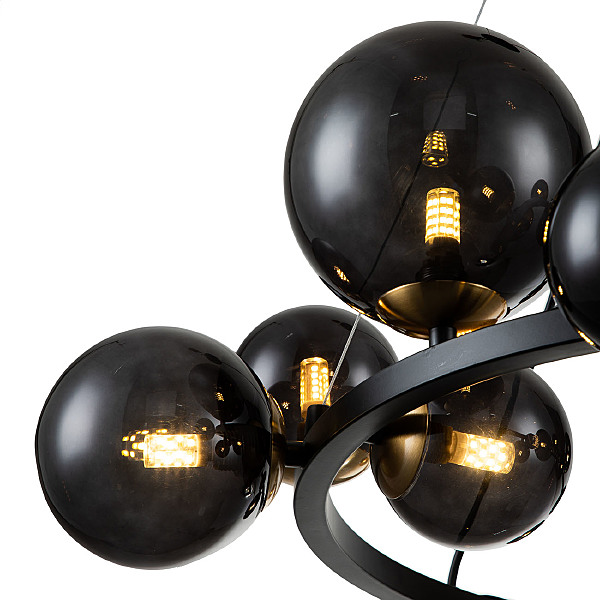 Подвесная люстра Molecola 11018/14P Black V000194
