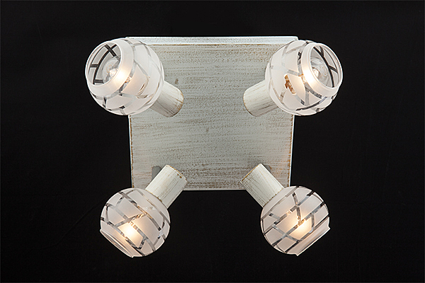 Светильник спот 20036 20036/4 белый с золотом/хром