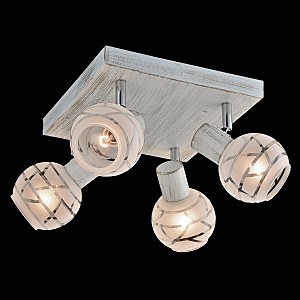 Светильник спот 20036 20036/4 белый с золотом/хром