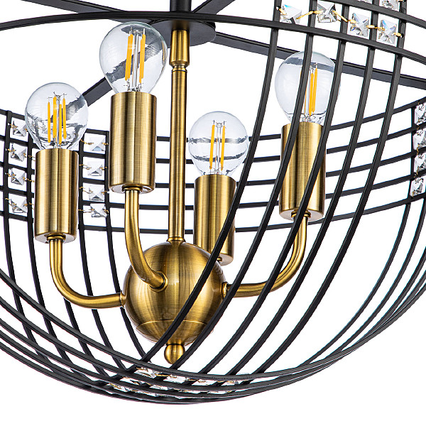 Потолочная люстра Fresco 10001/4C Black V000104