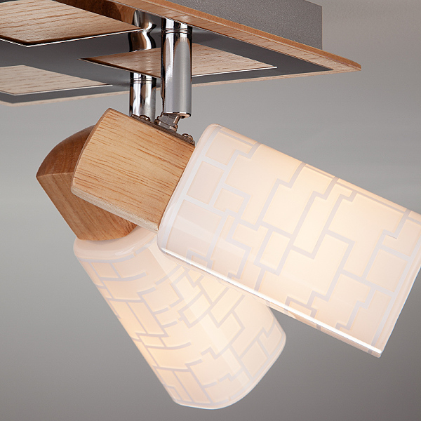 Светильник спот Savier 20029/4 хром/светлое дерево