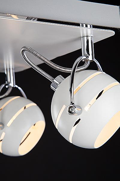 Светильник спот 20023, 20024 20023/4 хром/белый