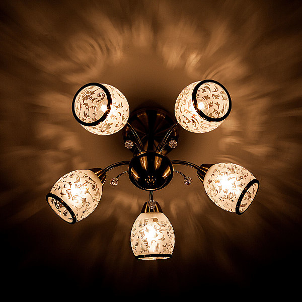 Потолочная люстра Gabriella 30026/5 античная бронза