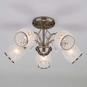 Потолочная люстра Gabriella 30026/5 античная бронза