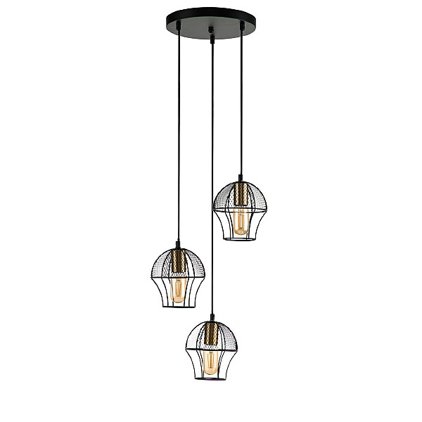 Светильник подвесной Pallo 10011/3P Black V000187
