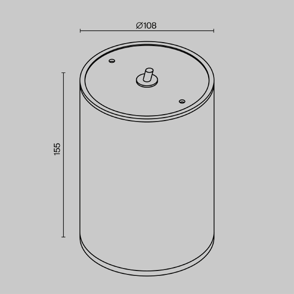 Уличный потолочный светильник Bar O306CL-L12GF