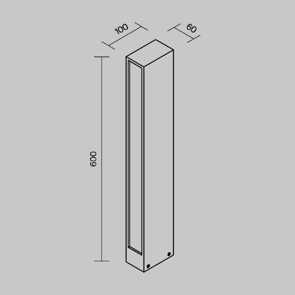 Уличный наземный светильник Hof O422FL-L12GF