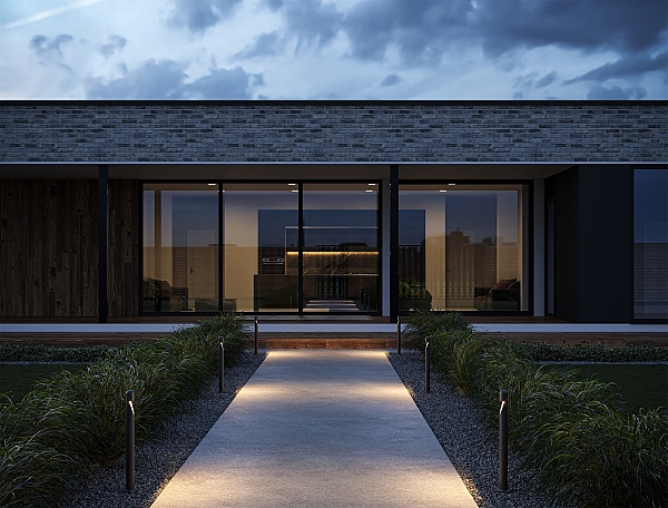 Уличный наземный светильник Hagen O423FL-L5GF