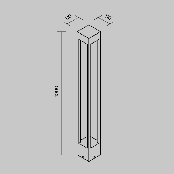Уличный наземный светильник Elbe O424FL-L10GF