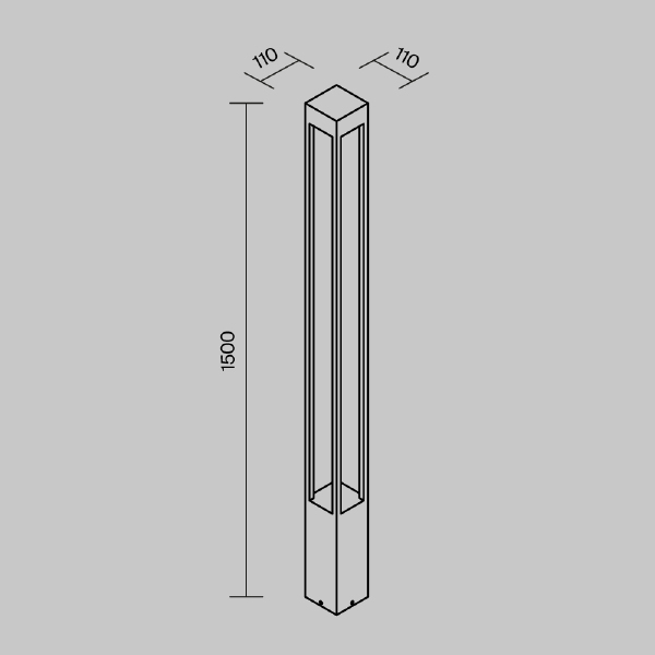 Уличный наземный светильник Elbe O424FL-L20GF