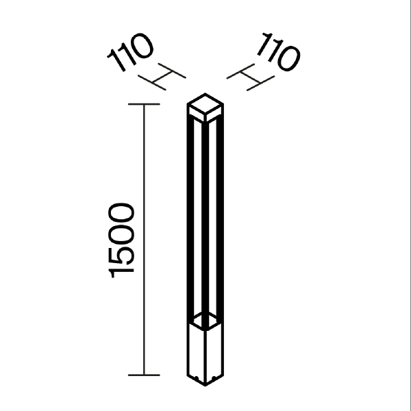 Уличный наземный светильник Elbe O424FL-L20GF